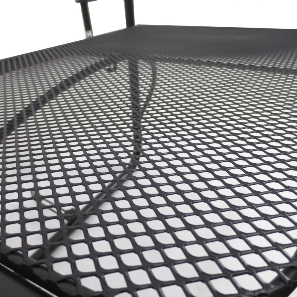 Tavolino da Balcone Regolabile in Altezza ¨C MINIMAL ¨C Metallo Nero 60x56,5x45
