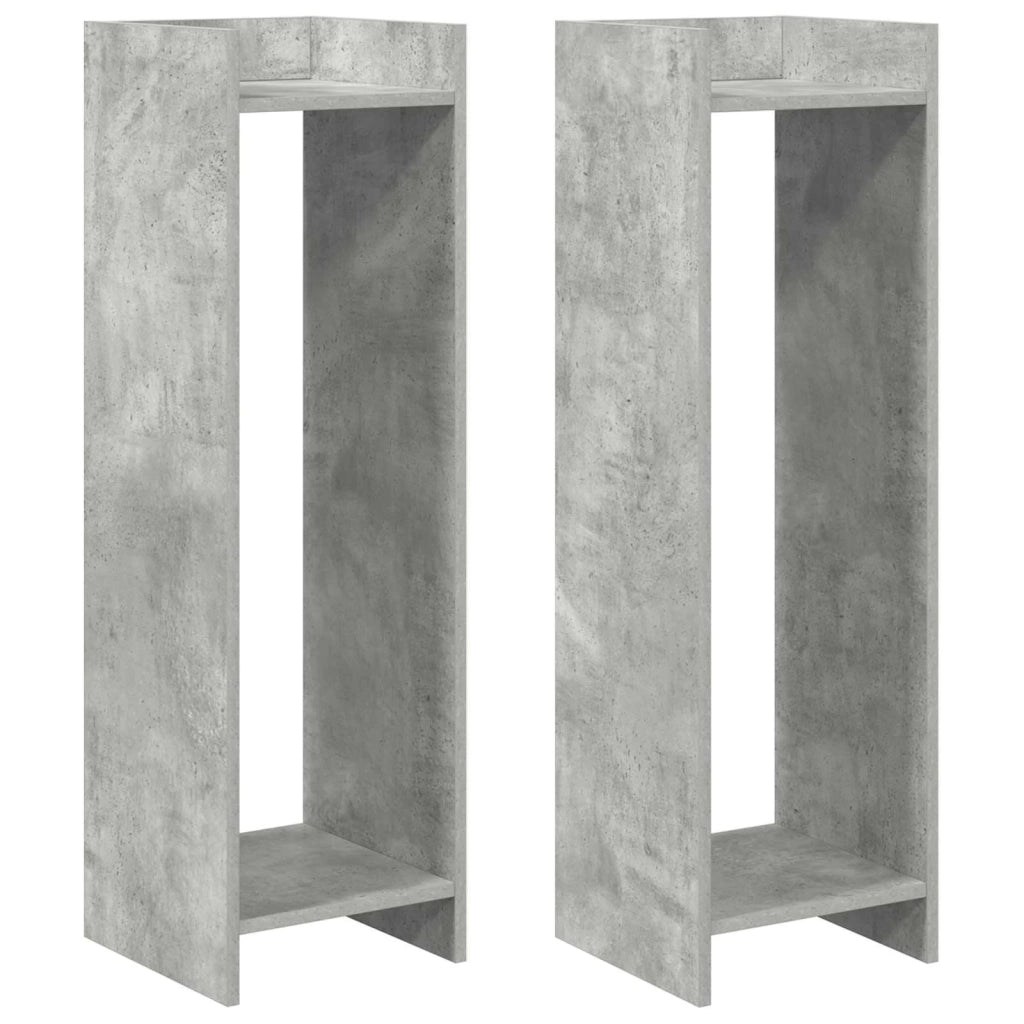 Supporto per piante 2 pcs Grigio Cemento 30 x 30 x 100 cm 899569