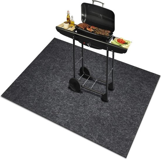 Matte di protezione, griglia in materiale isolante, mat per camini, grande, resistente al calore, per caminetto, tavola da fuoco, mat per pavimento, resistente all'acqua, 130 x 90 cm