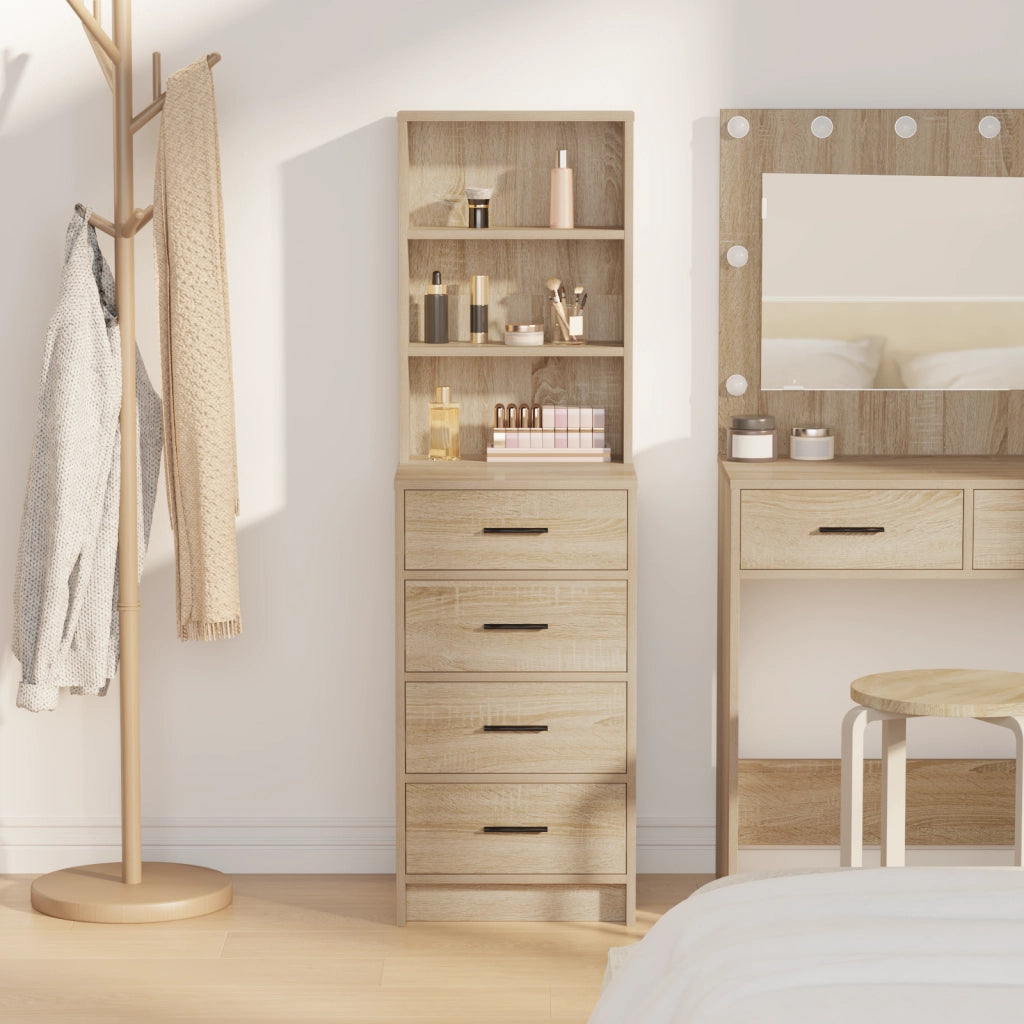 Highboard Rovere Sonoma 40x41x135 cm Legno ingegnerizzato