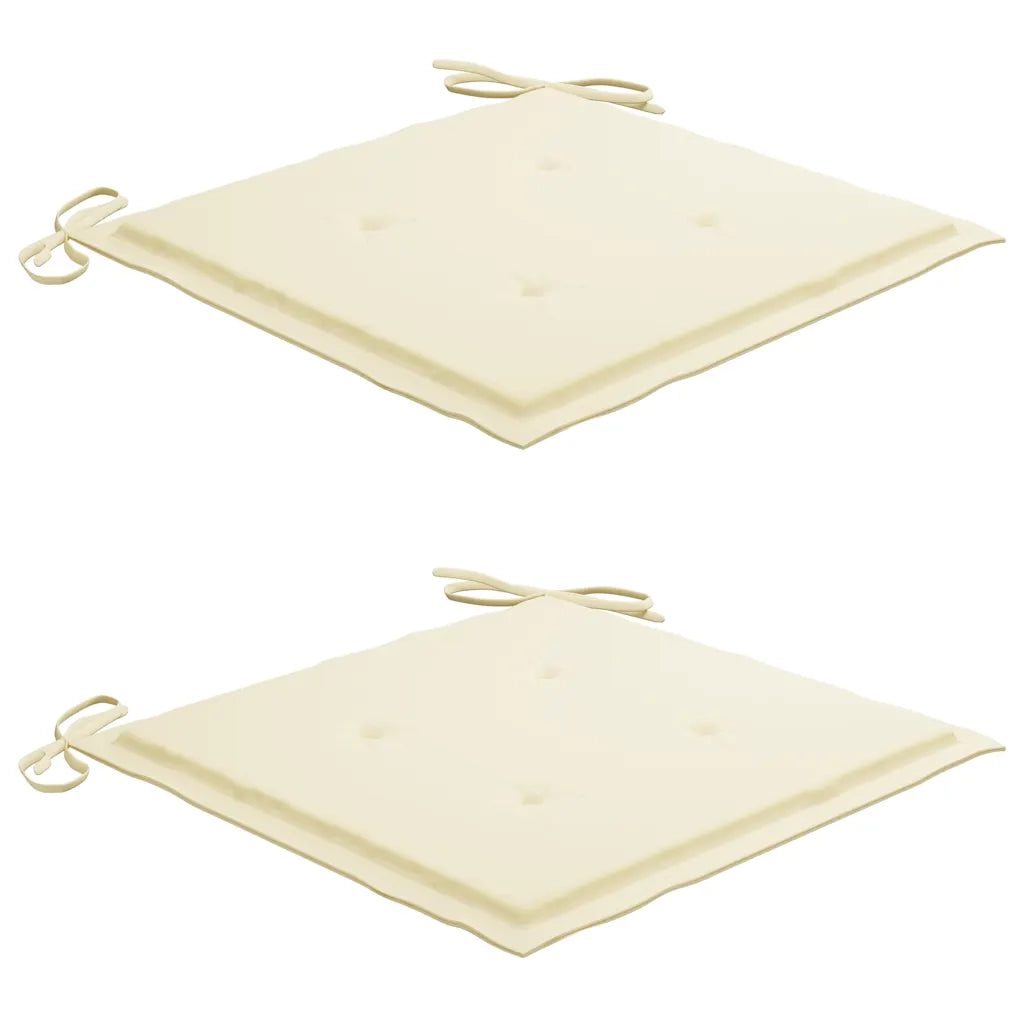 Set da Pranzo Giardino Pieghevole 3 pz Cuscino Massello di Teak cod mxl 51245