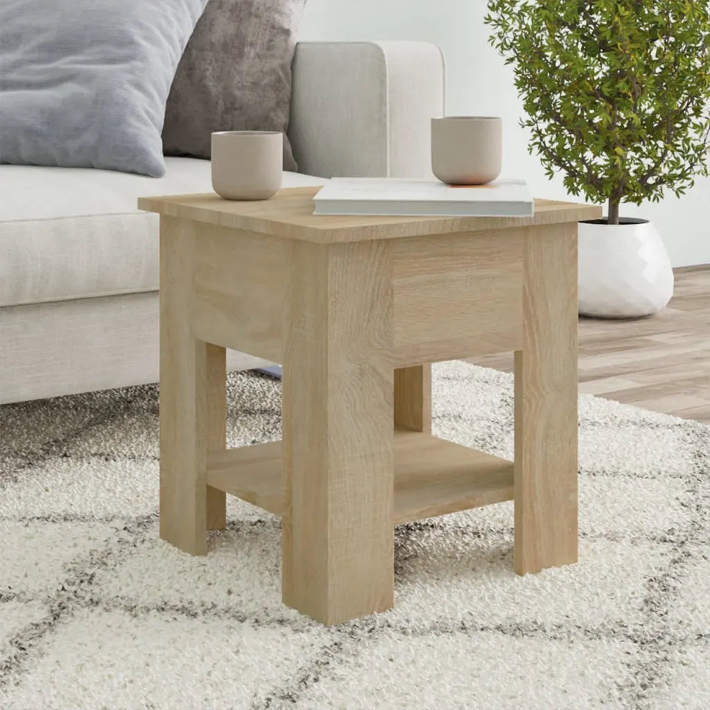 Tavolino da Salotto Rovere Sonoma 40x40x42 cm Legno Multistrato cod mxl 68073