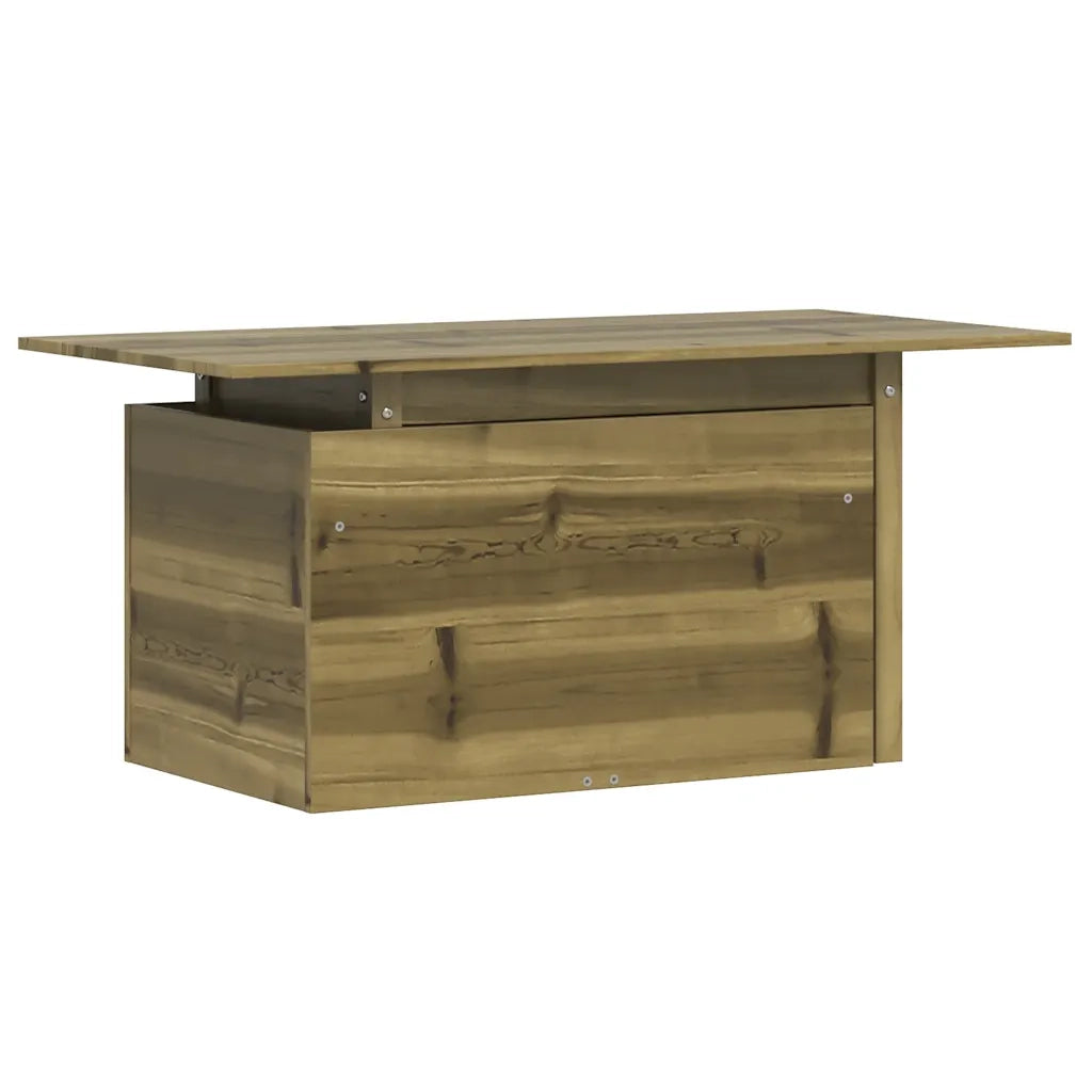 Tavolo da Giardino | Tavolino da esterno 100x50x75 cm in Legno Impregnato di Pino