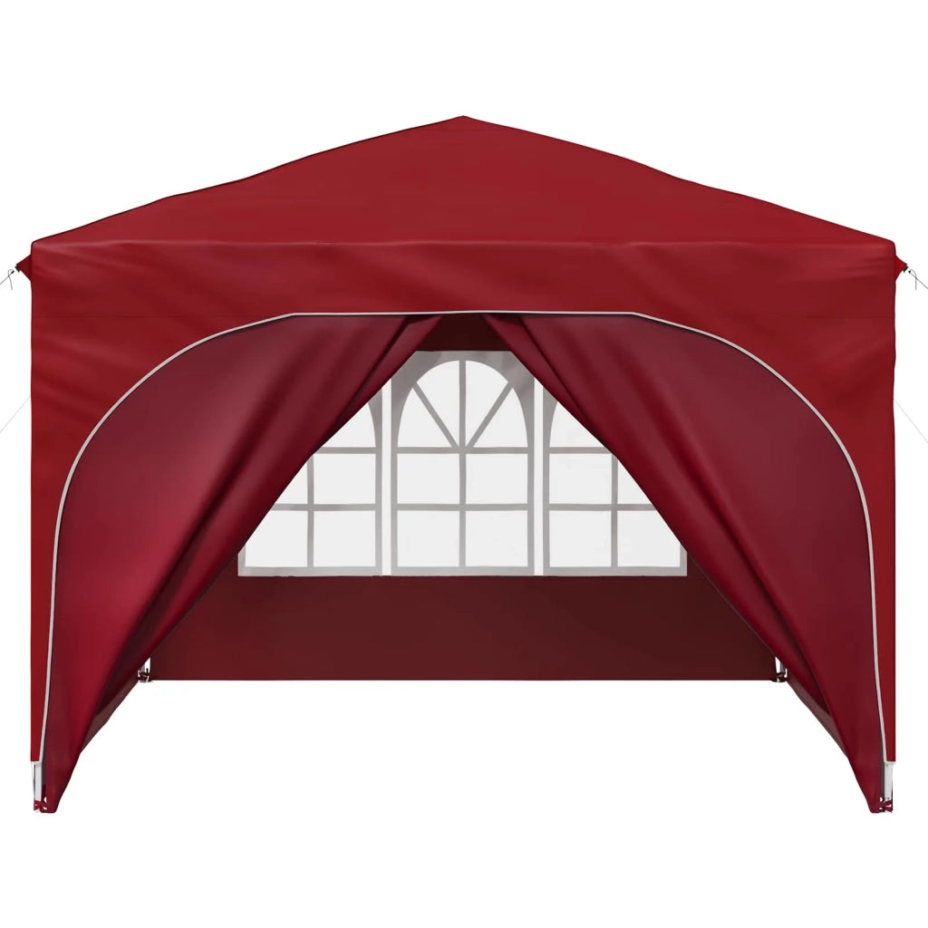 Tenda per feste a pop-up 290 x 290 x 245 cm Borgogna