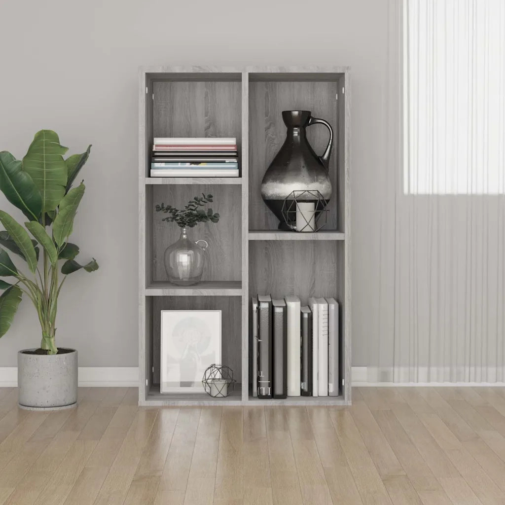 Libreria/Credenza Grigio Sonoma 50x25x80 cm Legno Multistrato 826612