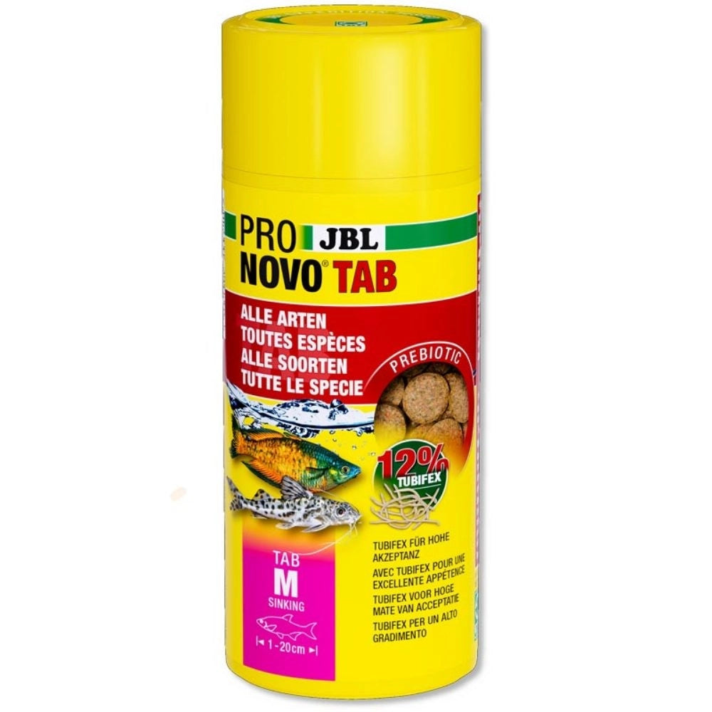 JBL ProNovo Tab M - Compresse di mangime per tutti i pesci da 1 a 20 cm Formato: 250 ml