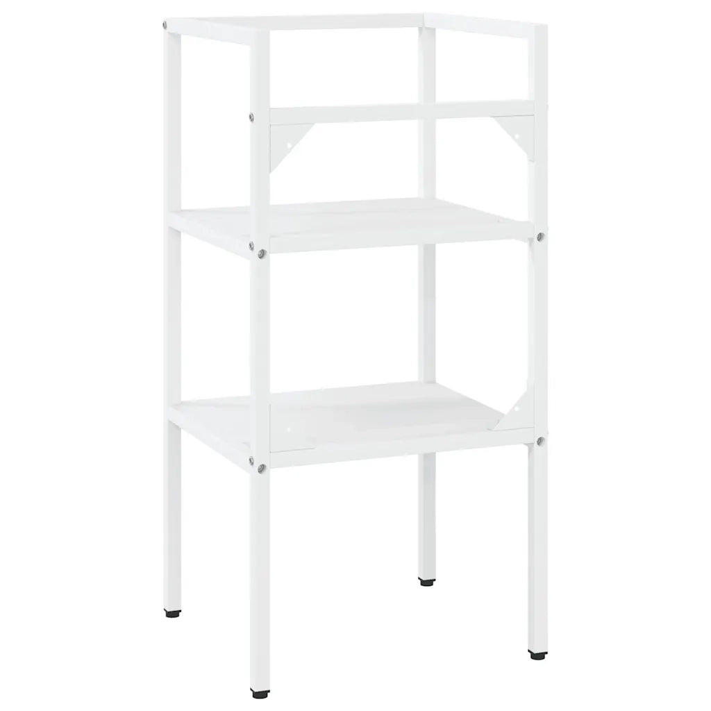 Struttura per Lavabo da Bagno-Supporti per Lavandino Bianca 40x38x83 cm in Ferro 461668