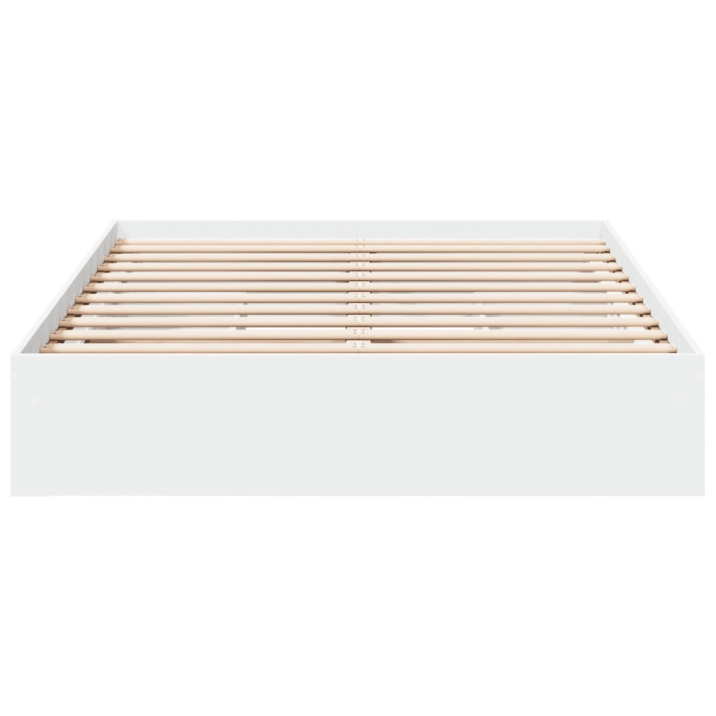 Giroletto con Cassetti Bianco 140x190 cm in Legno Multistrato