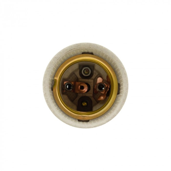 Portalampada ceramico E27 con staffa Ecolight