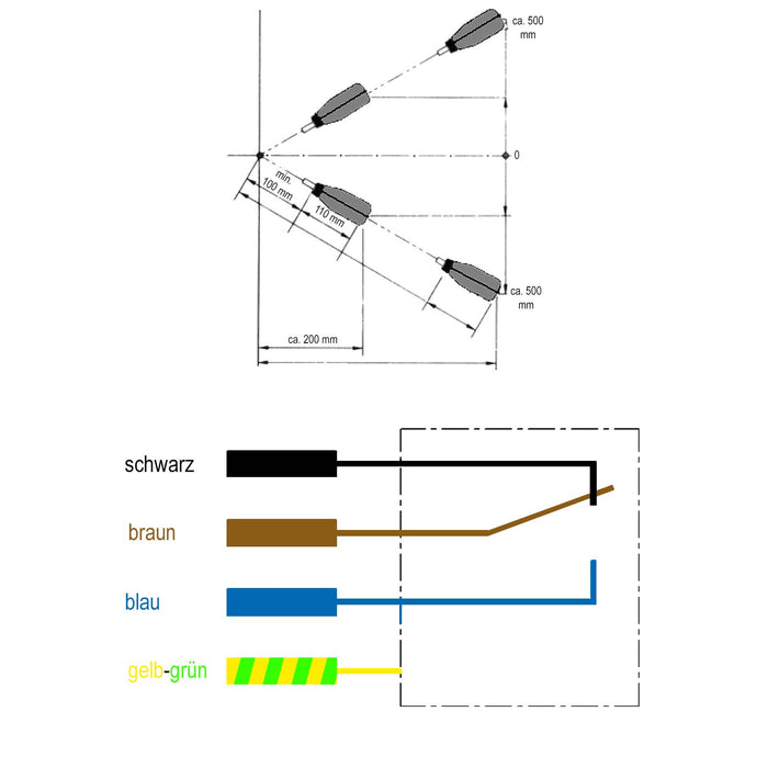 Aqua Stop Protezione per pompe a vuoto per laghetti con cavo da 5m