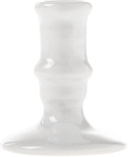 Sostegno a punta per candele sottili – Sostegno per candele manufatto a mano in ceramica – Sostegno a punta robusto per candele sottili – Sostegno per candele sottili per ambienti di soggiorno – Decorazione di interni (Classic Bianco, 1)