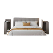 Tartano, set Comodini 4 Ripiani, Grigio Tortora