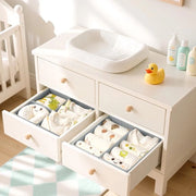 Organizzatore di Cassettoni di Abbigliamento per Bambini - Cassetto per Cassettoni, Cassetti per Abbigliamento, 10 Pezzi di Abbigliamento per Bambini, Pantaloni, Calze, Grigio