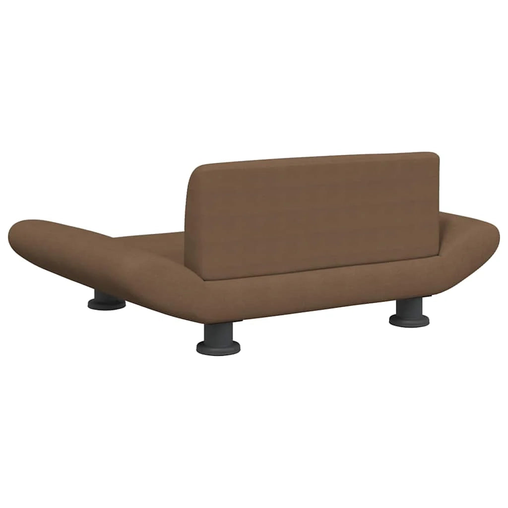 Cuccia per cani comoda cesta da divano 70 x 45 x 28 cm tessuto marrone 02_0042815