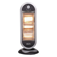 Stufa Elettrica Oscillante 1200W 3 Elementi Alogena Basso Consumo 31x31 H 71cm