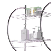 Porta Asciugamani Bagno Mensola da Parete in Acciaio 2Mensole Porta Oggetti Bagno