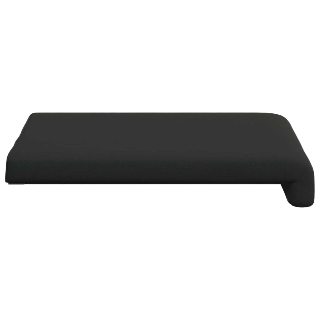 Cuscino per panchina 4 pcs Velvet testurizzato Nero 42043161