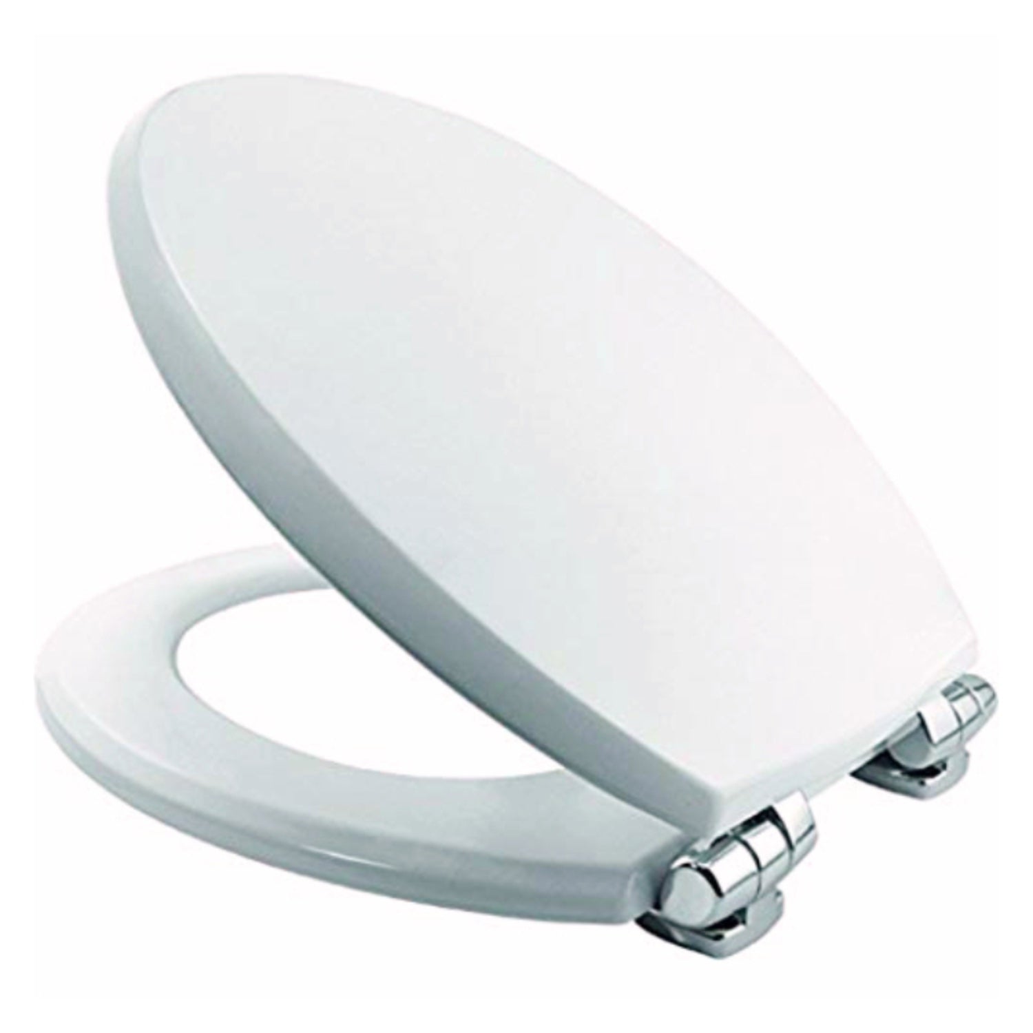 Copri Water Tavoletta WC Universale Legno Mdf Cerniere Cromate Antiruggine