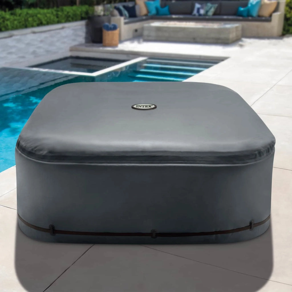 INTEX Copridoccia per Spa  Grigio Scuro 196 x 196 x 72 cm PVC 42035642