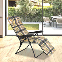 Poltrona Sdraio Automatica Relax Cuscino Anatomico Poggiapiedi 6posizioni Marrone