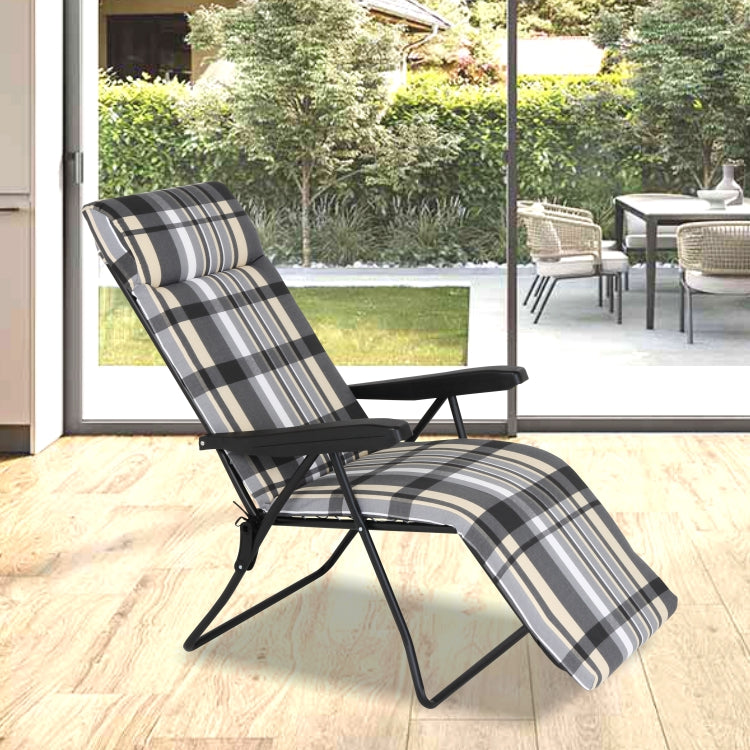 Poltrona Sdraio Automatica Relax Cuscino Anatomico Poggiapiedi 6posizioni Grigio