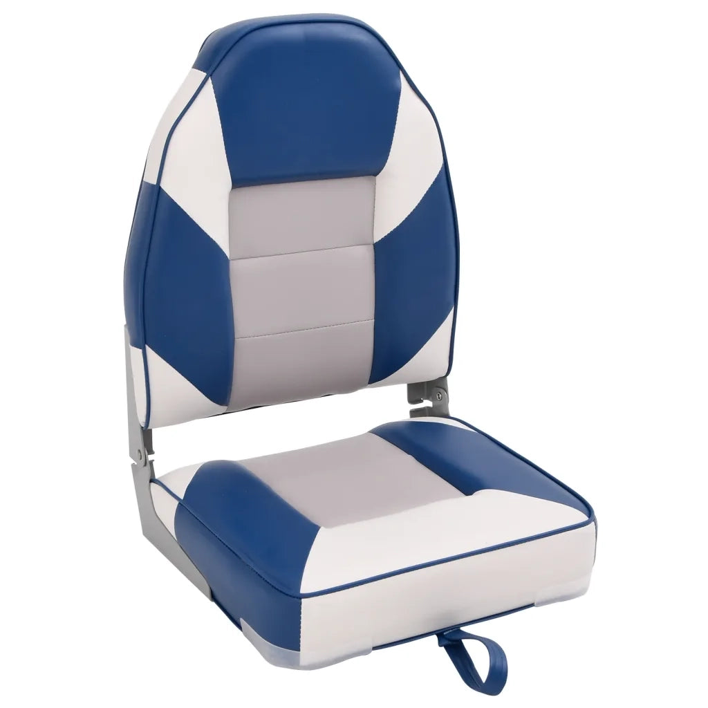 Set Sedile da Barca Pieghevole 2pz con Schienale Alto