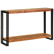 vidaXL Tavolo consolle 120 x 33 x 75 cm legno massello di acacia