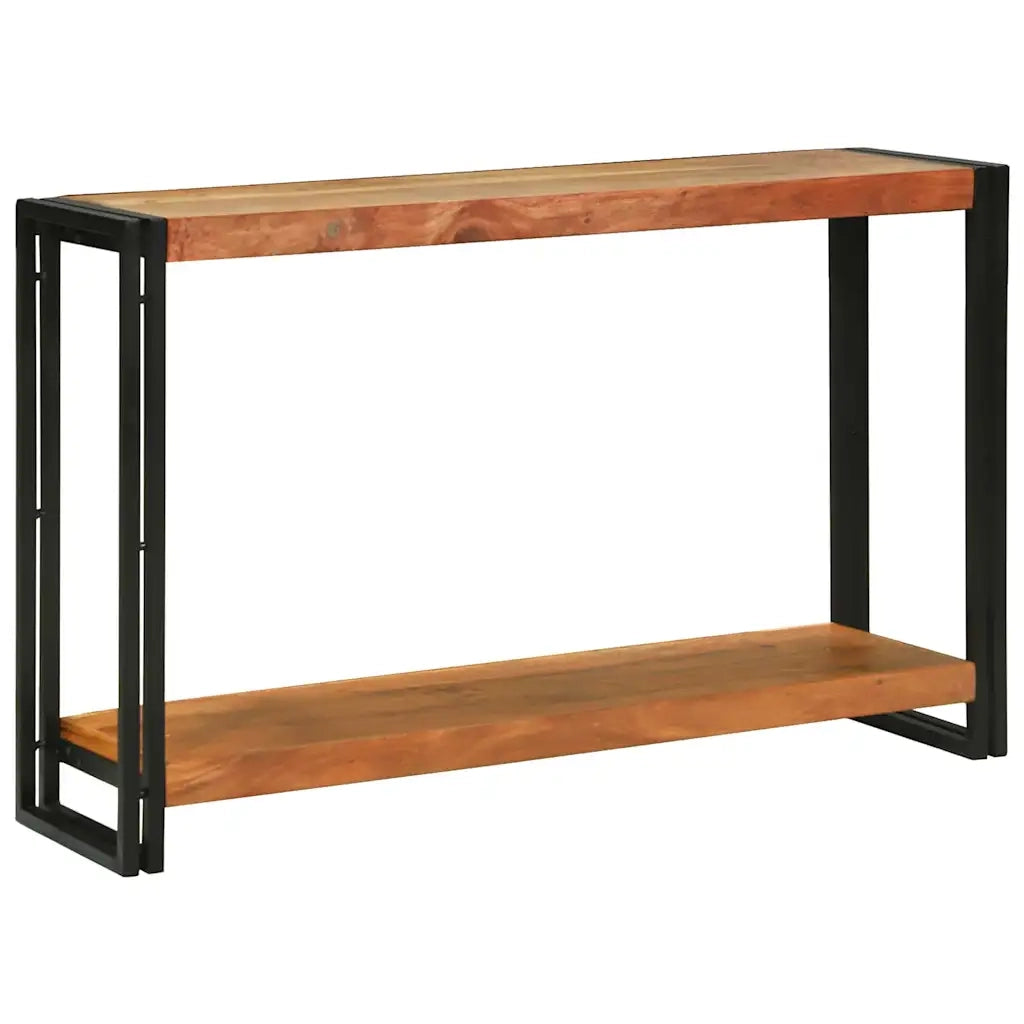 vidaXL Tavolo consolle 120 x 33 x 75 cm legno massello di acacia