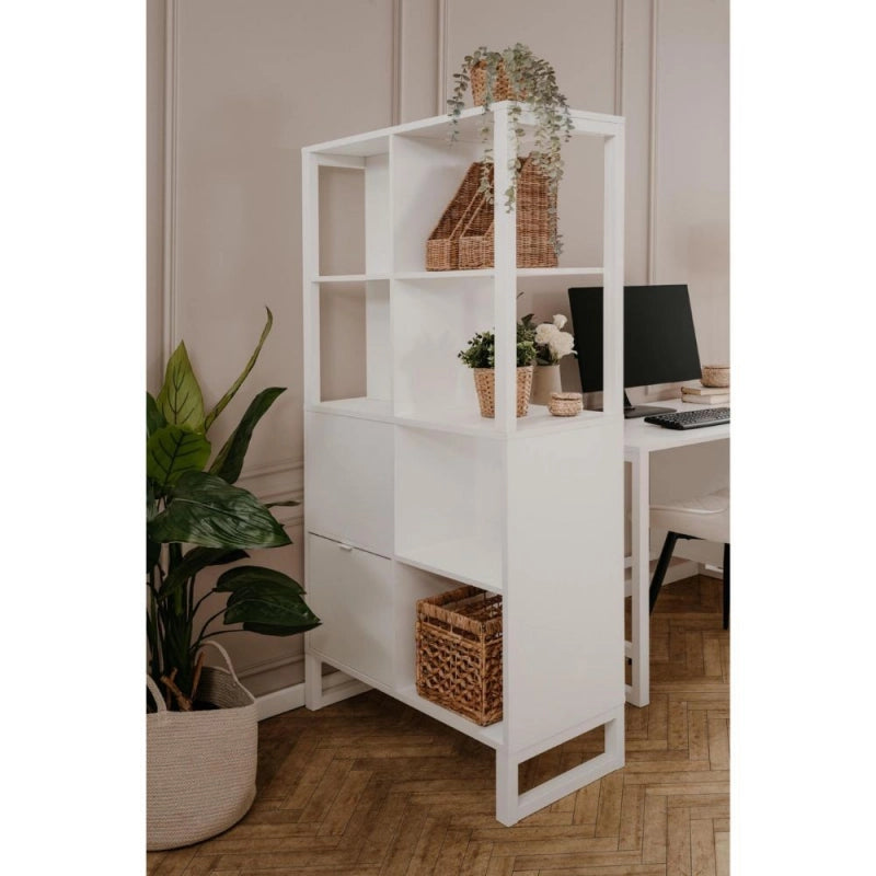 Credenza a giorno Sumatra20A bianca bifacciale