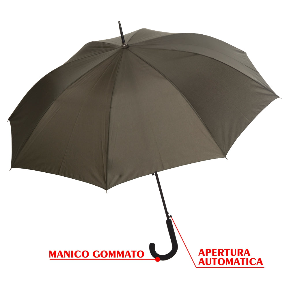 kIT 4 Pz Ombrello Grande Automatico 8 Stecche in Fibra Antivento col. ass