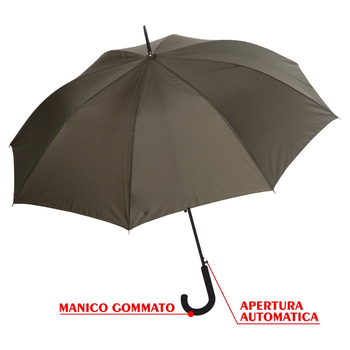 kIT 4 Pz Ombrello Grande Automatico 8 Stecche in Fibra Antivento col. ass