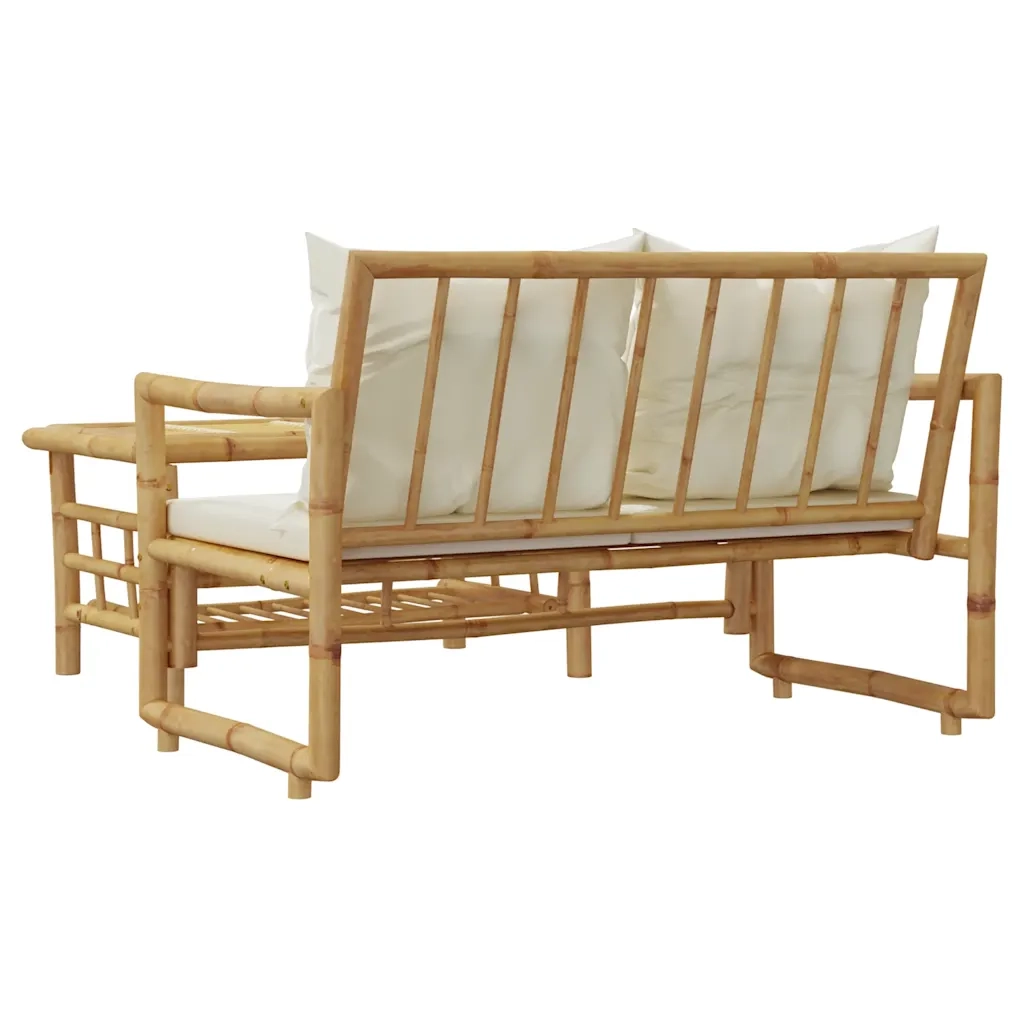 Set Divano da Giardino 2 pz con Cuscini in BambÃ¹