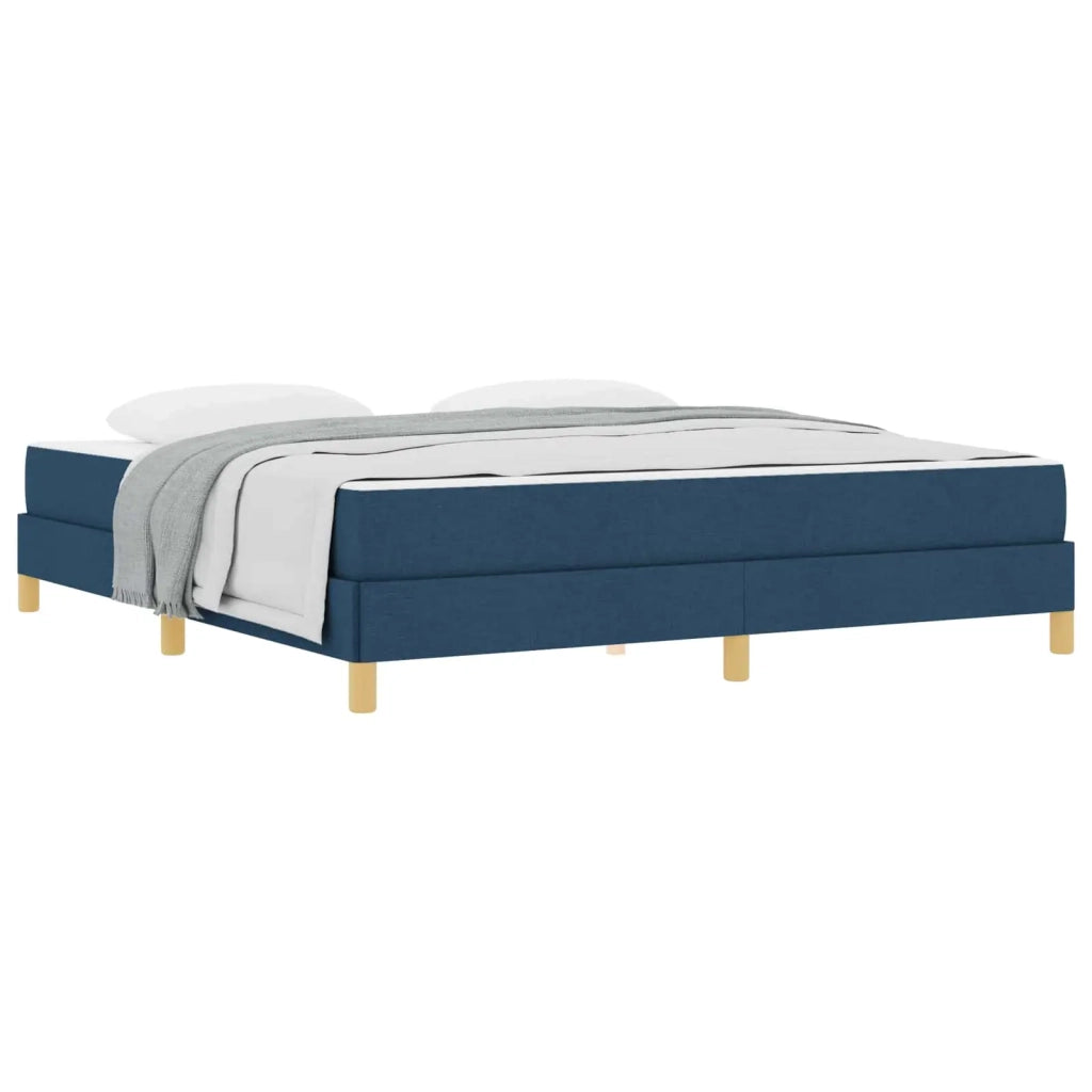 Letto a molle con materasso Blu 180 x 200 cm Tessuto 3398590