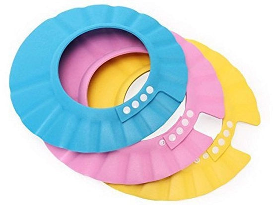 Set di 3 cappelli da bagno morbidi per bambini (27,5 cm/10,8")