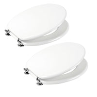 Kit 2 Copri Water Universli in Legno MDF Laccato Lucido Cerniere in Accaiio