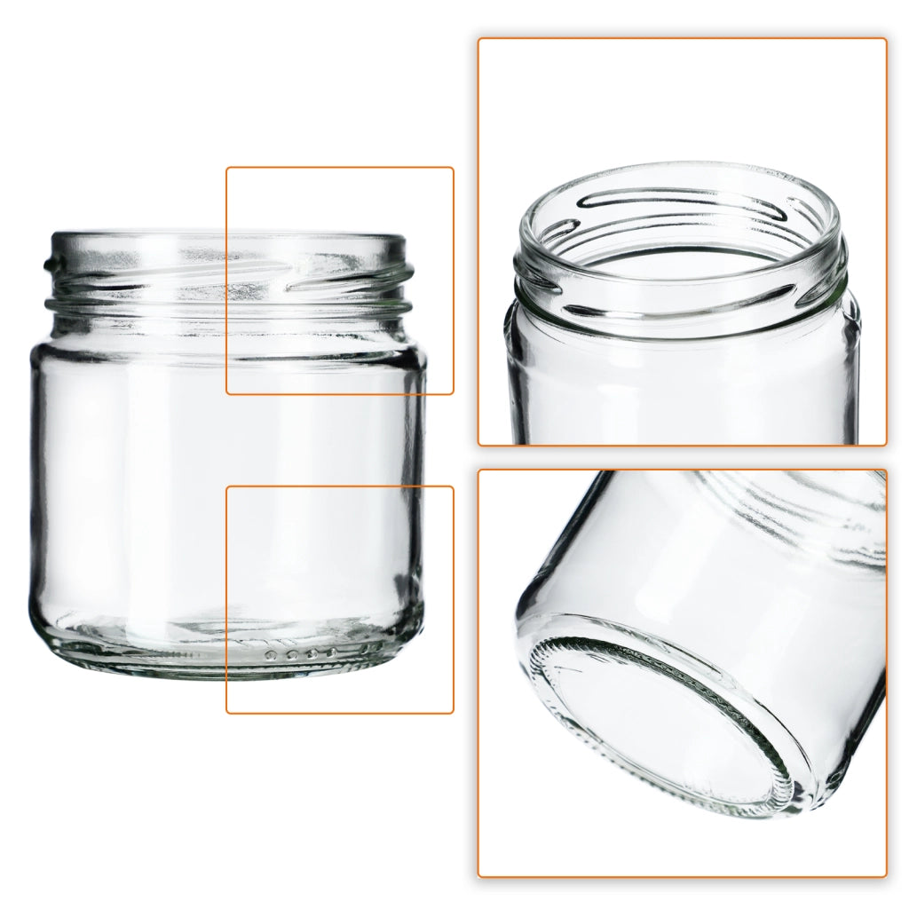 Barattoli per conserve KADAX Lerma 200 ml 50 pezzi 66 mm + coperchi "Api"
