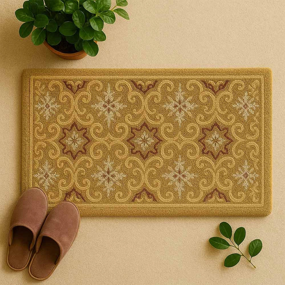 Zerbino classico rettangolare in cocco fantasia rombi cm 45 x cm 75