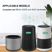 Adatto per WINIX A230 H13 filtro di purificazione dell'aria filtro a carbone attivo 1 pezzo