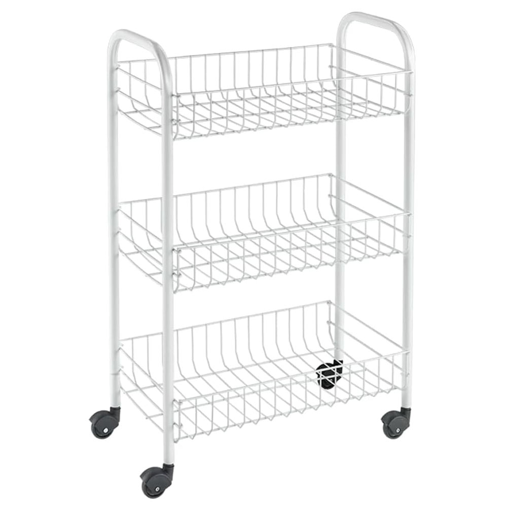 Carrello 3 piani con Ruote Siena Scaffale Metaltex