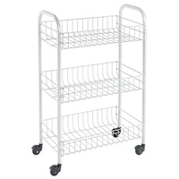 Carrello 3 piani con Ruote Siena Scaffale Metaltex