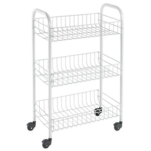 Carrello 3 piani con Ruote Siena Scaffale Metaltex