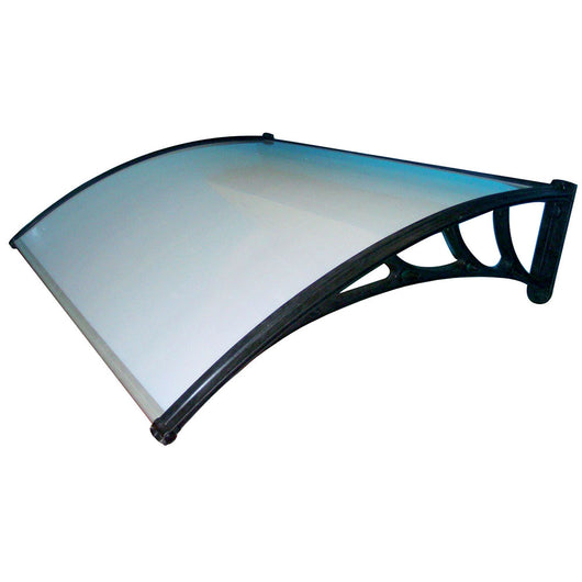 Pensiline Tettoia da Esterno Compatta Alveolare Trasparente Oscurante Colore: Alveolare Trasparente, Formato: 100 x 60 cm