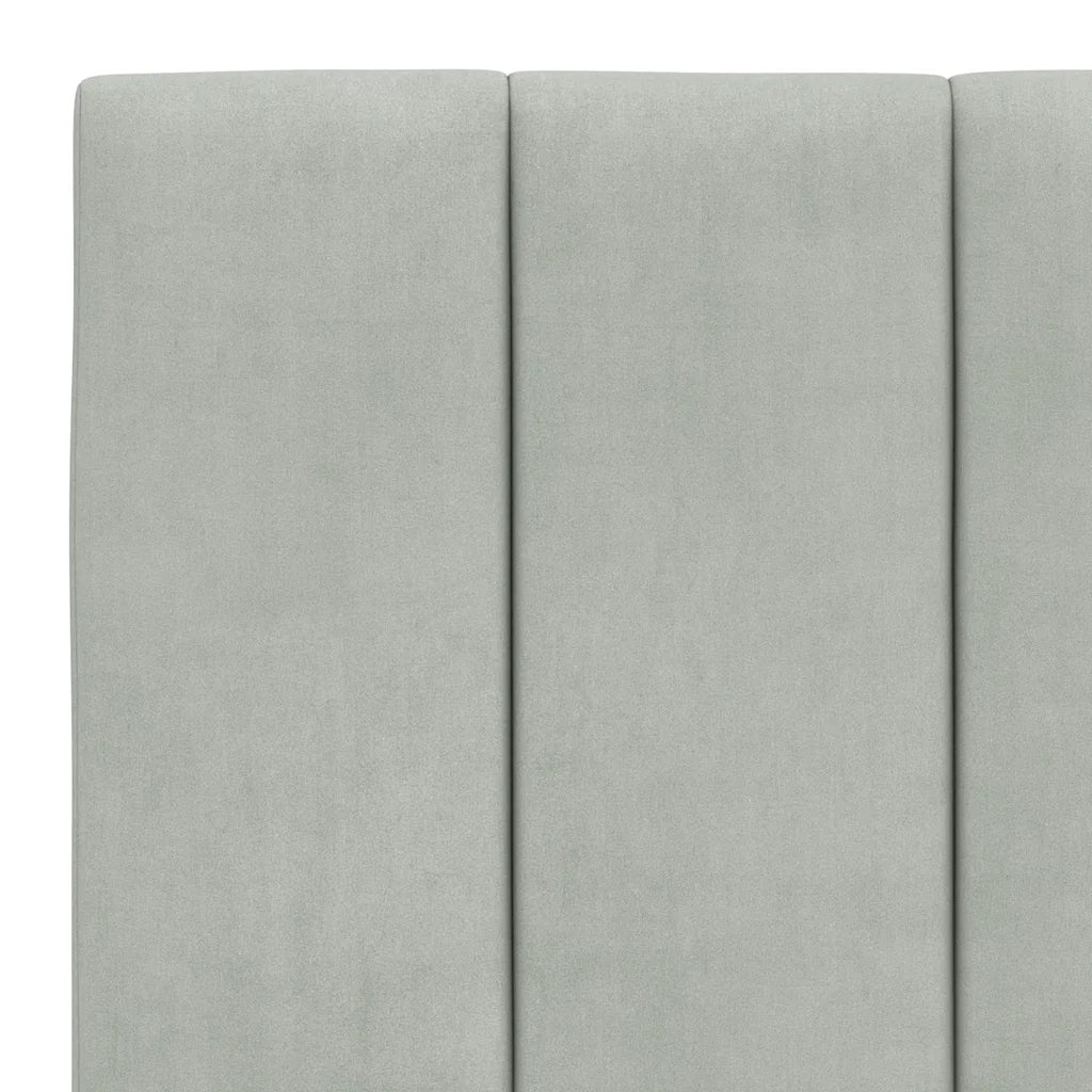 Giroletto senza Materasso Hanko Grigio Chiaro 180x200 cm Velluto 3207861