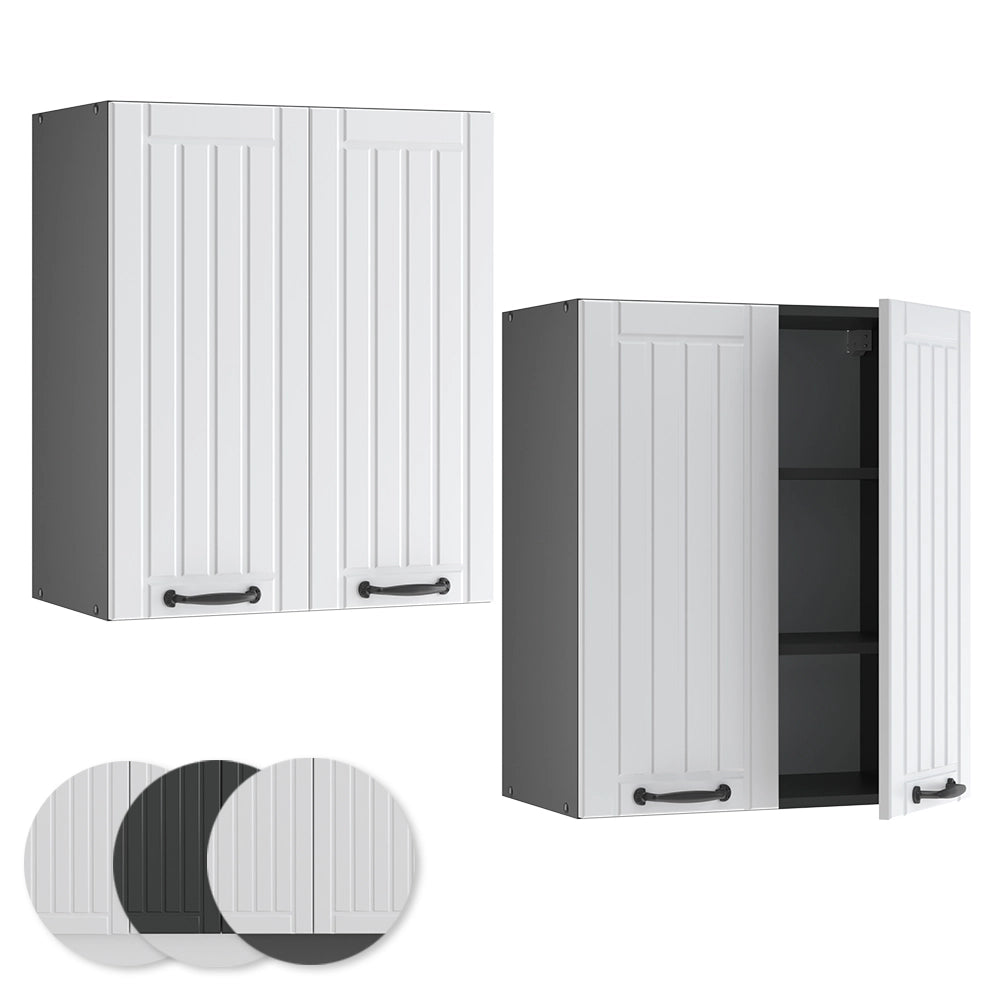 Vicco Pensile da cucina Bianco casa di campagna 60 cm