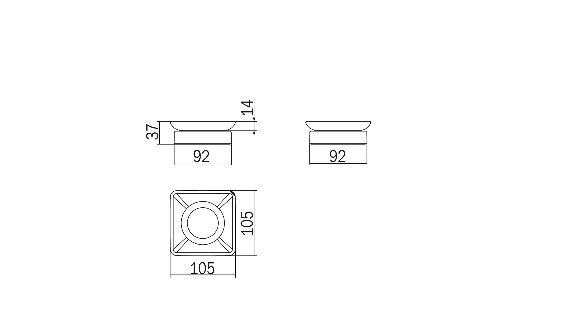Portasapone da appoggio serie Divo - Inda Finitura:: Cromo