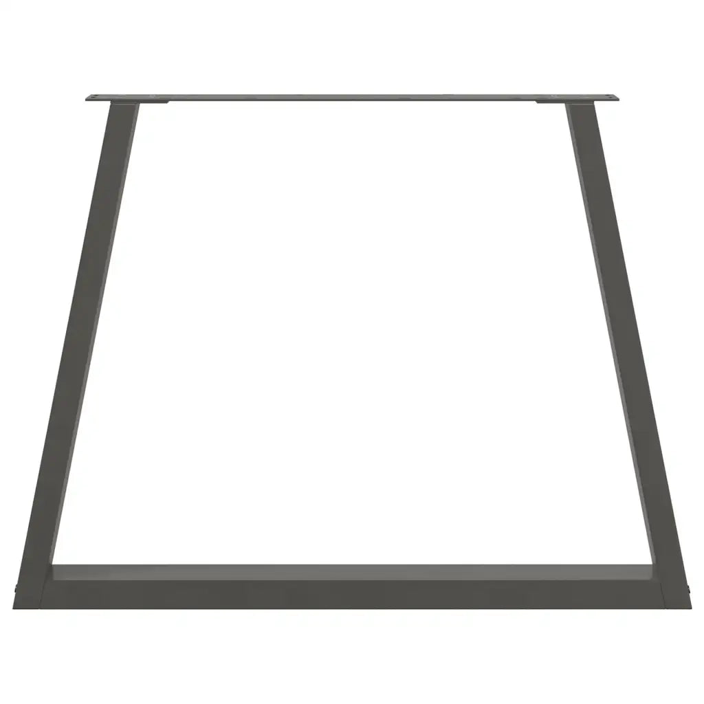 Gambe per tavolo da pranzo a forma di V 2 pz Antracite 100x(72-73,3) cm Acciaio 4012582