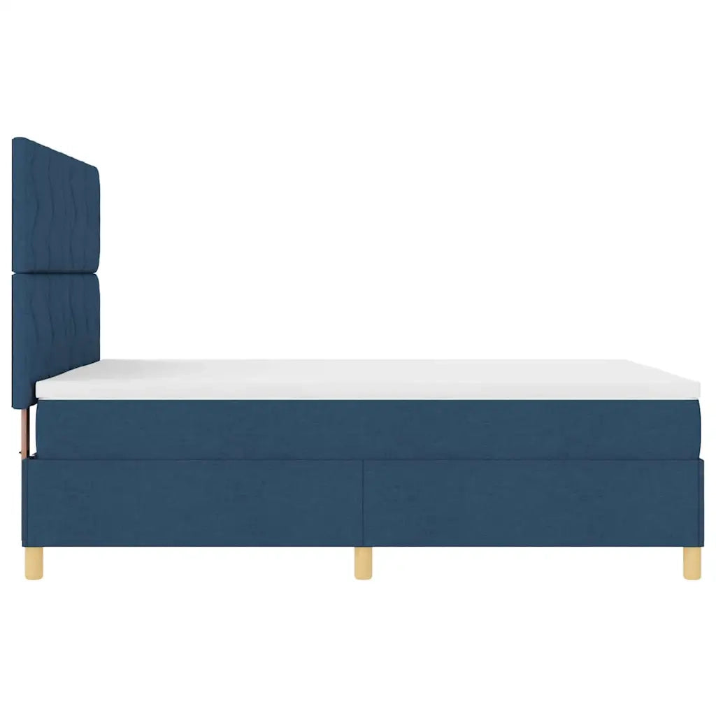 Letto a molle con materasso Blu 140 x 190 cm Tessuto 3343179