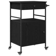 Carrello da Cucina Rovere Nero 56 x 43 x 89,5 cm CFW5121191
