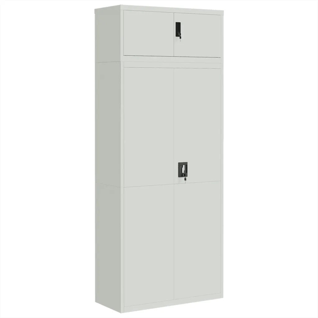 Armadio Classificatore Grigio Chiaro 90x40x220 cm in Acciaiocod mxl 77487