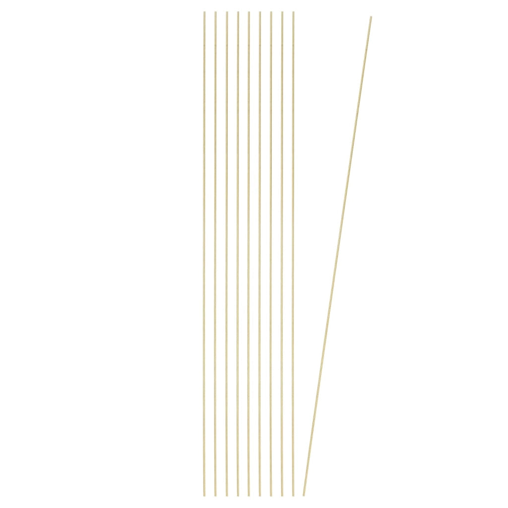 10 aste di ottone rotonde, diametro 1 mm, lunghezza 26 cm, qualità H59, ideali per lavori di bricolage e creazione di gioielli